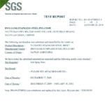 SGS Ti-Coating: Salt Spray Test report