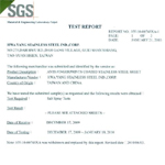 SGS AFP-Coating: Salt Spray Test report