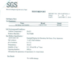 SGS AFP-Coating: Salt Spray Test result