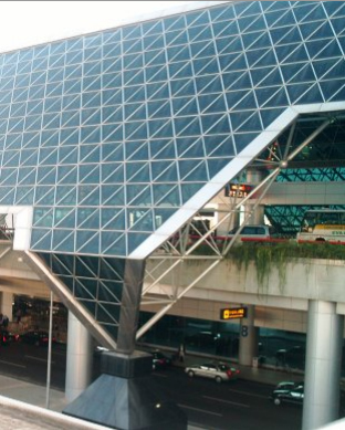 Canopy of Taiwan International Airport Terminal